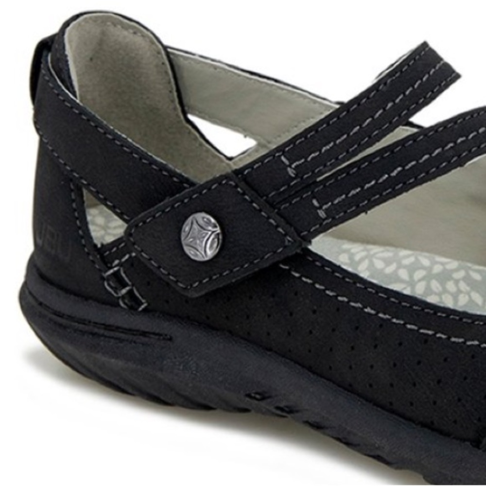 JBU Fawn Wide Mary Janes Slip On Flats Strappy Sandals Sneakers 7.5W 7 1/2 W NIB - Picture 11 of 13